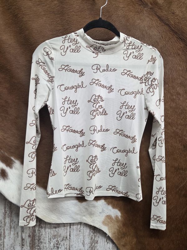 Mesh Graphic Long Sleeve