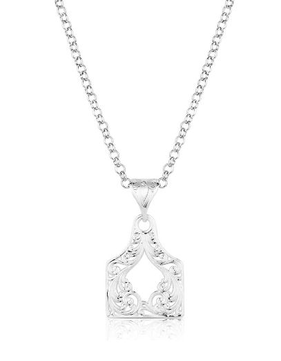Out West Cow Tag Necklace
