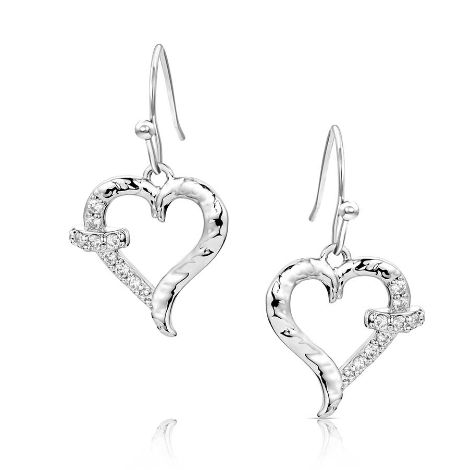 With Love Heart Earrings