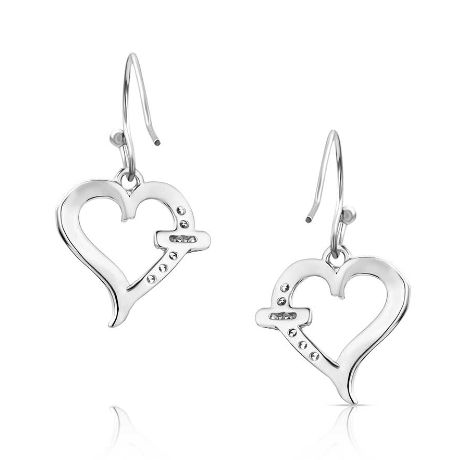 With Love Heart Earrings
