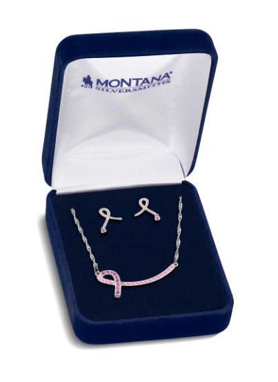 Tough Enough to Wear Pink Hope Rope Jewelry Set