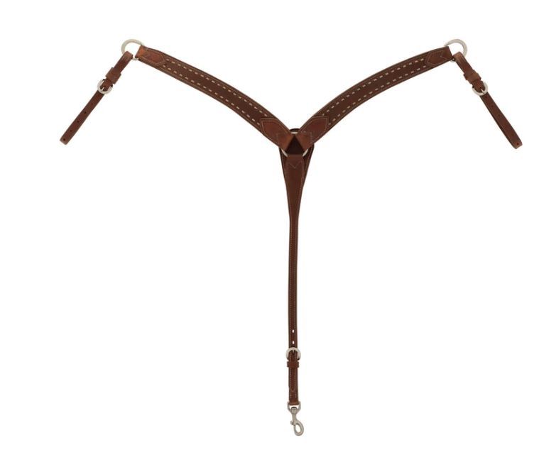 Buckstitch Breast Collar, Oiled Hermann