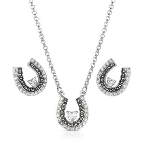 Lovely and Lucky Horseshoe Jewelry Set