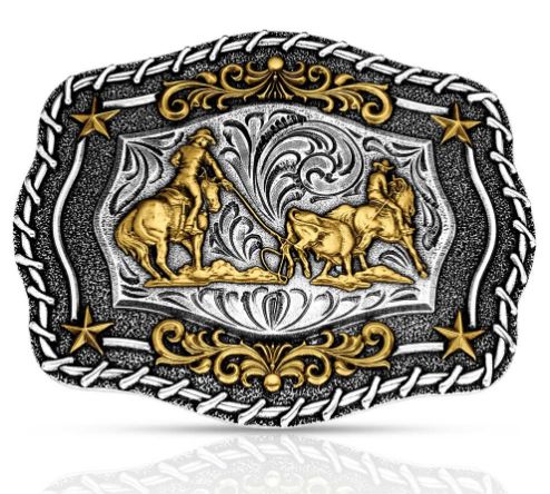 The Roundup Team Roper Buckle