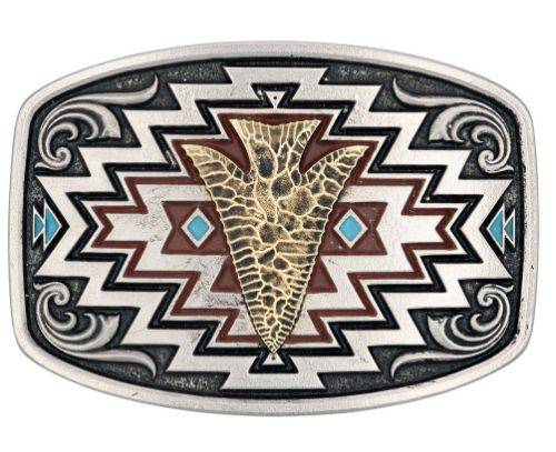 Radiating Center of it All Arrow Belt Buckle