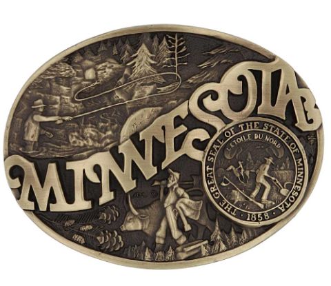Minnesota State Heritage Attitude Buckle