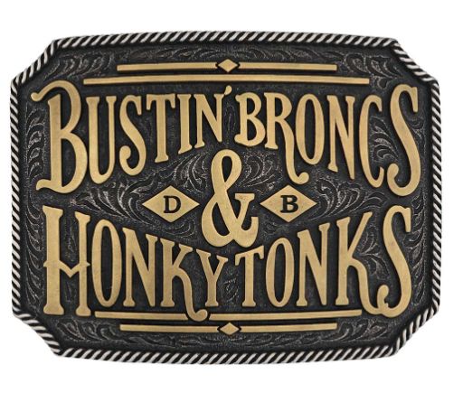 Broncs and Tonks Attitude Buckle