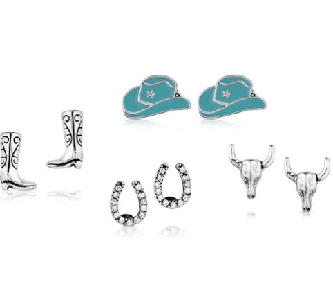 Boot Scootin Post Earring Set