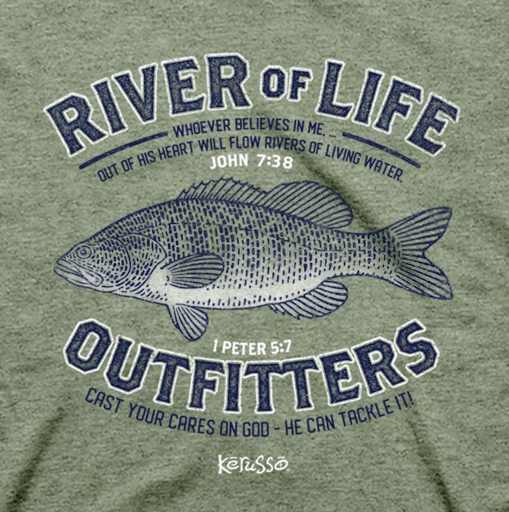 Living Waters T- Shirt 1 Peter 5:7