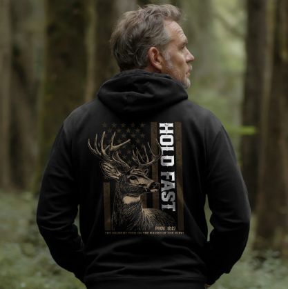 Hold Fast Hoodie Deer Flag