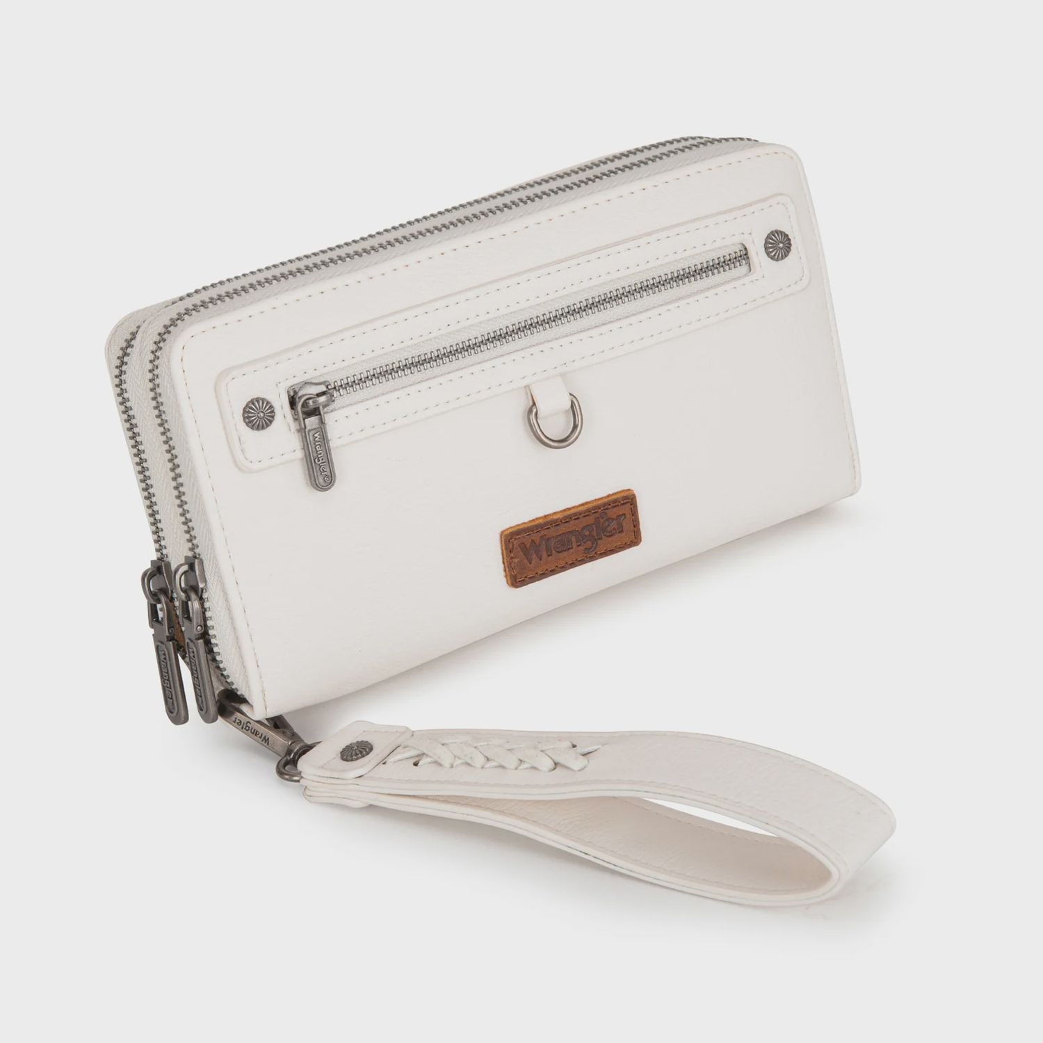 Wrangler Dual Zipper Compartment Large Wallet