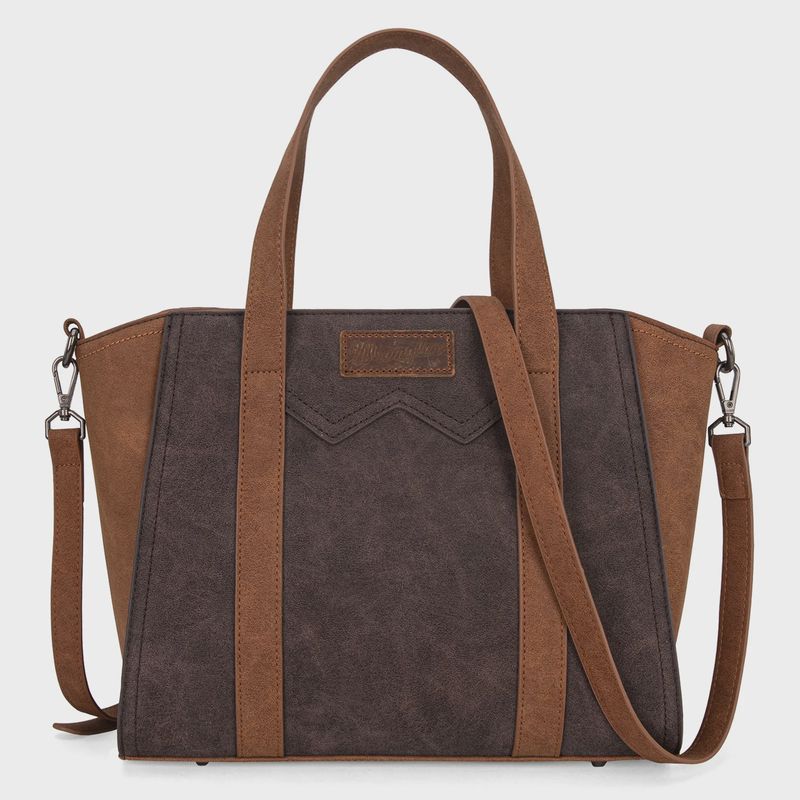 Wrangler "W" Stitch Two Tone Tote/Crossbody