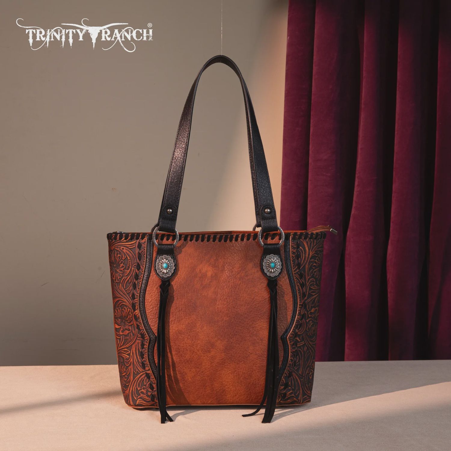 Trinity Ranch Concho Collection Concealed Carry Tote