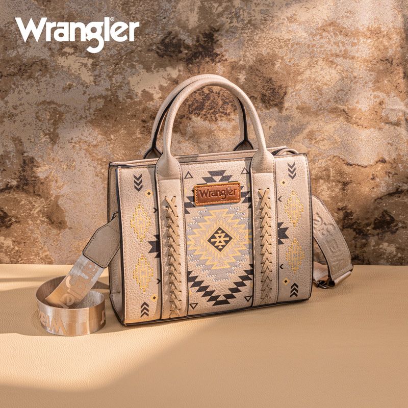 Wrangler Aztec Pattern Print -Tote/Crossbody