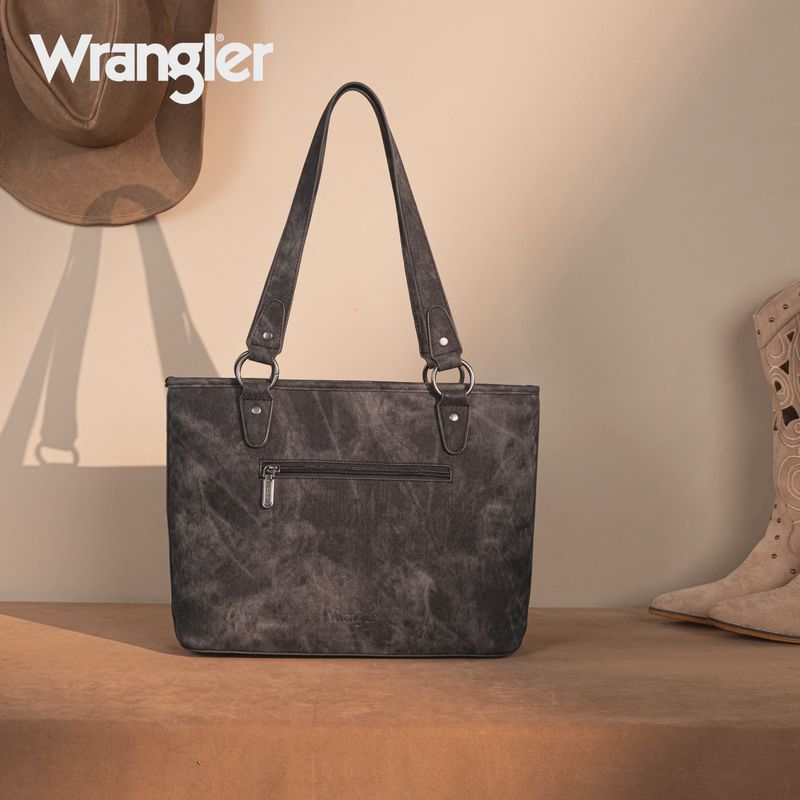 Wrangler "W" Stitch Water Repellent Denim Tote Bag