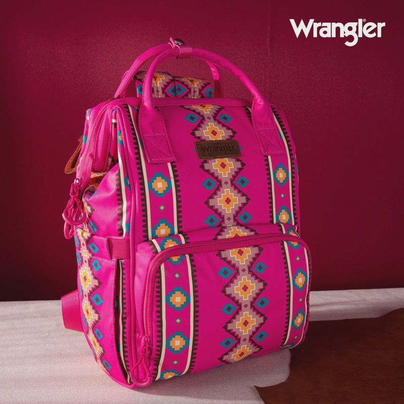 Wrangler Aztec Printed Callie Backpack-Various Colors
