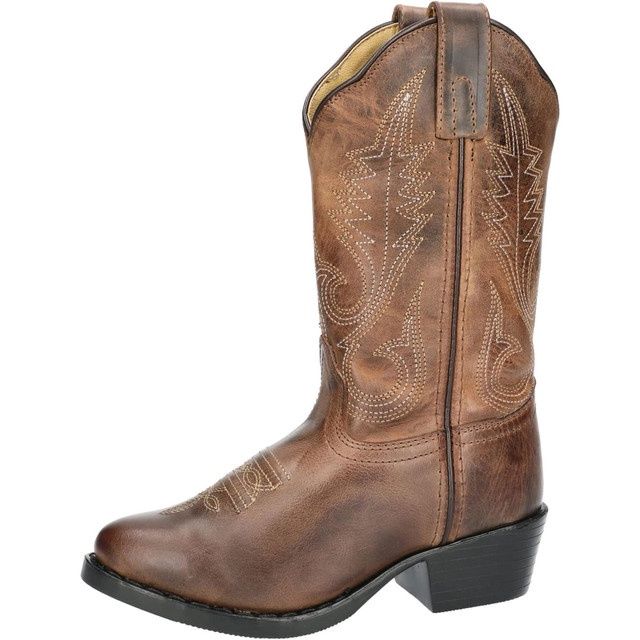 Annie Brown Leather Cowboy Boots