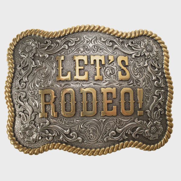 Let&#39;s Rodeo Rectangle Belt Buckle