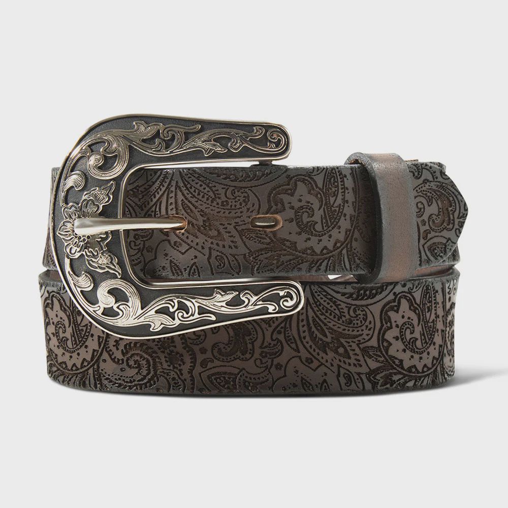 Ariat Girls&#39; 1 1/4&quot; Laser Cut Paisley Belt