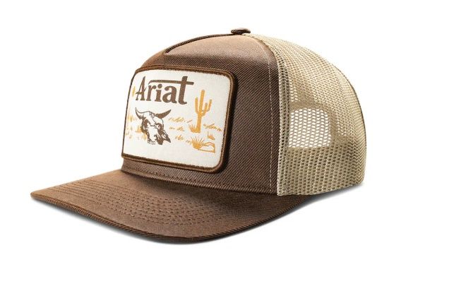 Ariat Oilskin Desert Patch Brown Cap