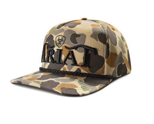 Ariat Snapback Camo Embroidered Cap