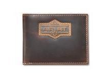 Ariat Bifold Pass Case Style Mens Wallet Patch Brown