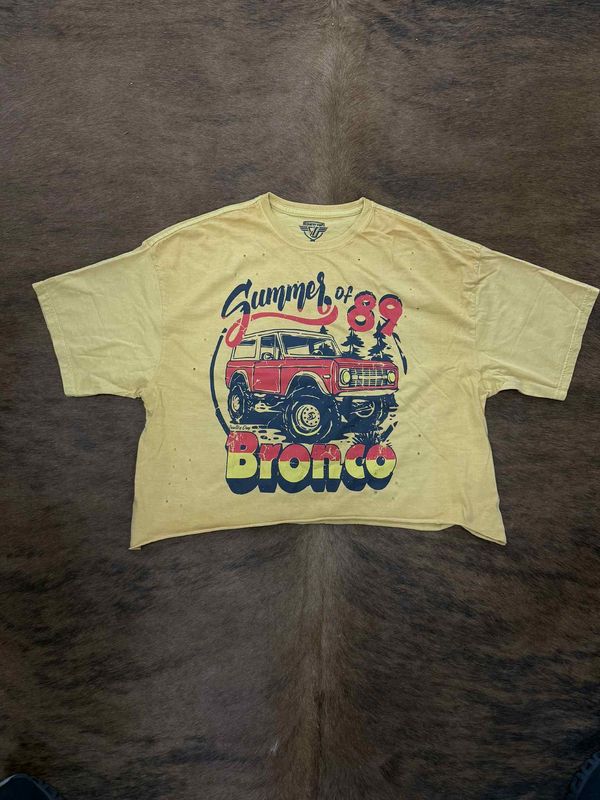 Summer of 89 Bronco Crop Tee