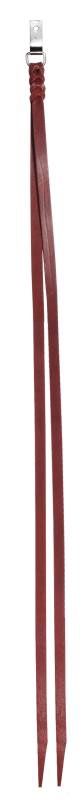 Plaited Saddle String with Concho Tie, Burgundy