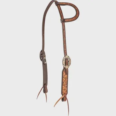 Two Tone Floral Slip Ear Headstall