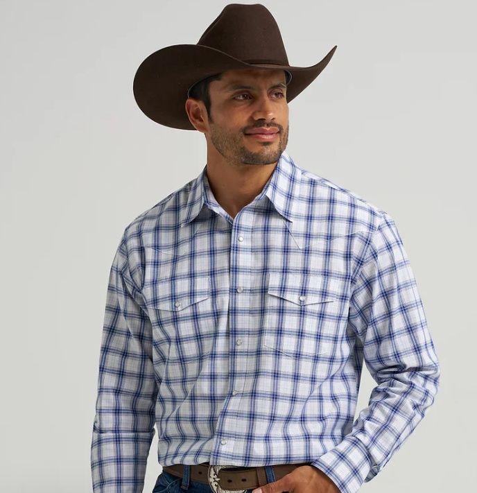Wrangler Wrinkle Resist Snap Front Shirt