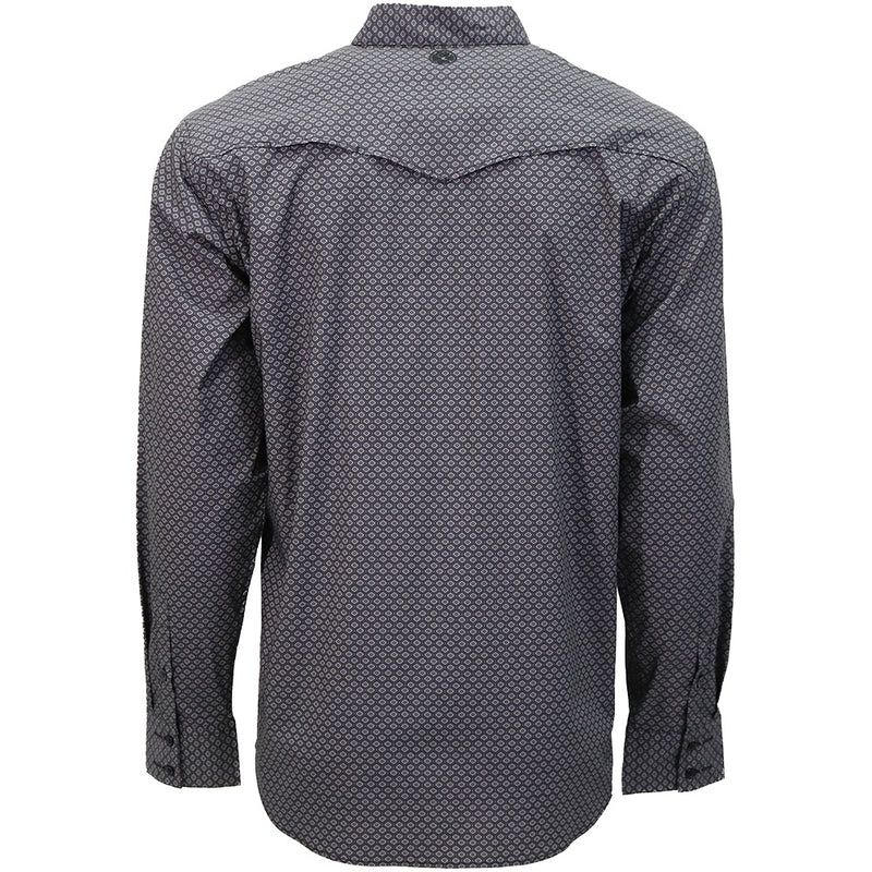 "Maverick" Long Sleeve Pearl Snap Shirt Black