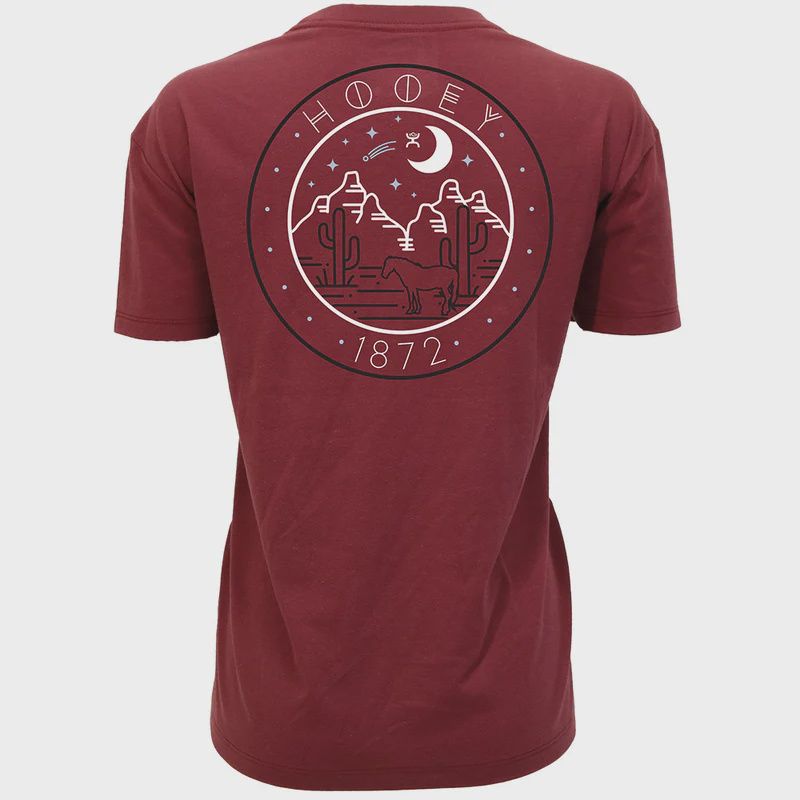 "Night Rider" Burgundy w/Black &amp; White Logo T-shirt
