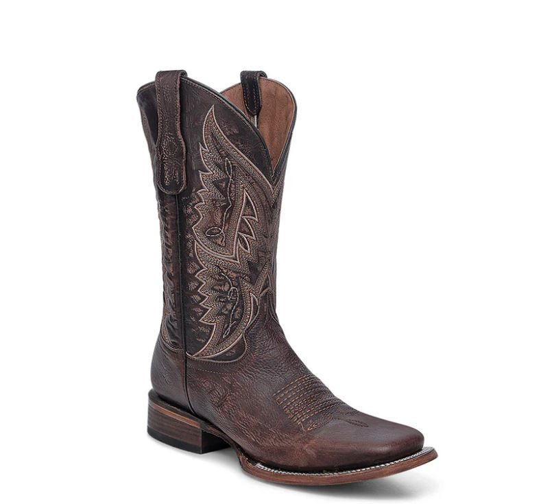 The Lucas - Chocolate Wide Square Toe
