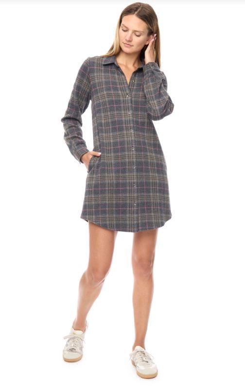 LYNDEN KNIT FLANNEL DRESS
