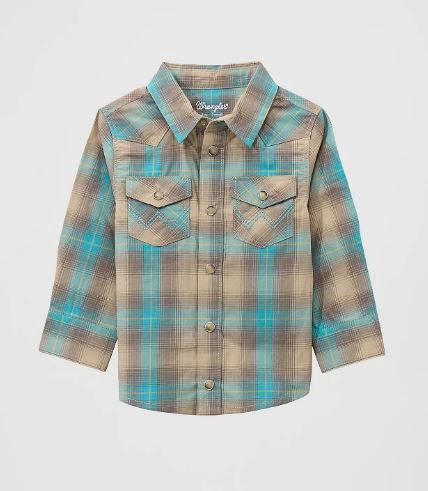 Dads Plaid- Western Snap Shirt