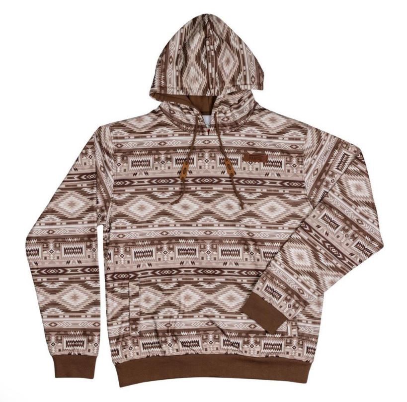 Lazy J Ranch Aztec Print Long Sleeve Hoodie