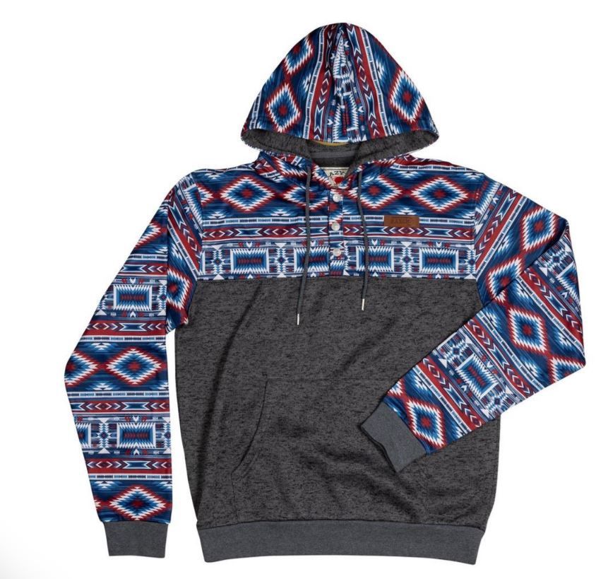 Lazy J Ranch Aztec Print Hoodie