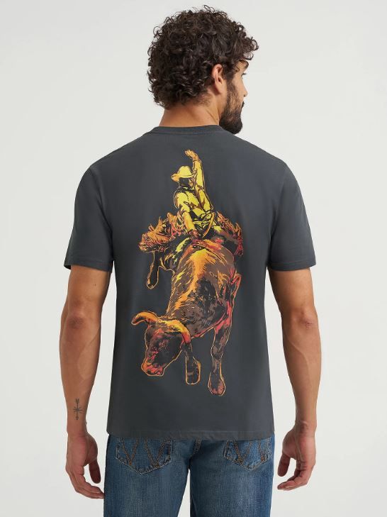 Wrangler Bucking Cowboy Back Graphic T-Shirt
