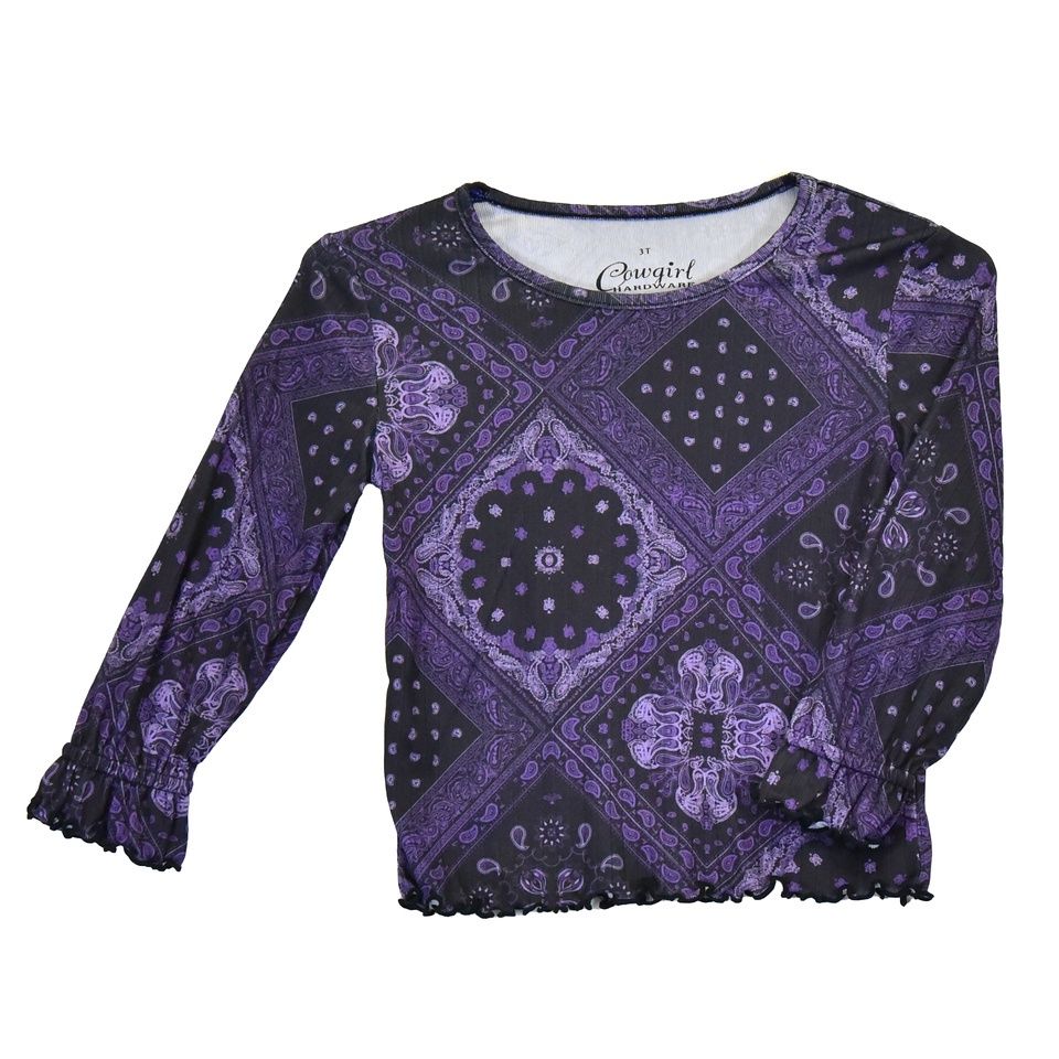 Classic Bandana Ribbed Long Sleeve Tee