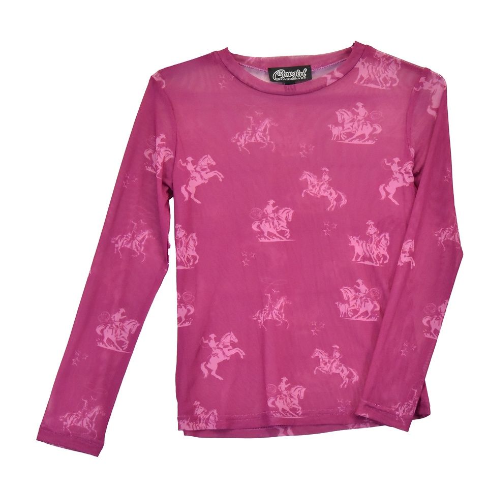 Desert Bronc Mesh Long Sleeve Top