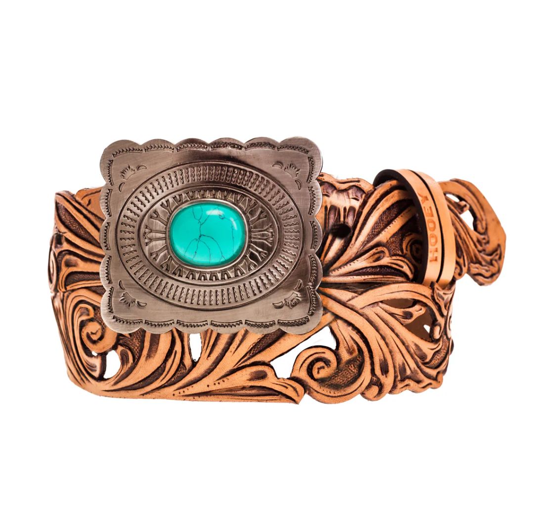 &quot;Rogue&quot; Tan w/Filigree Cutouts Belt