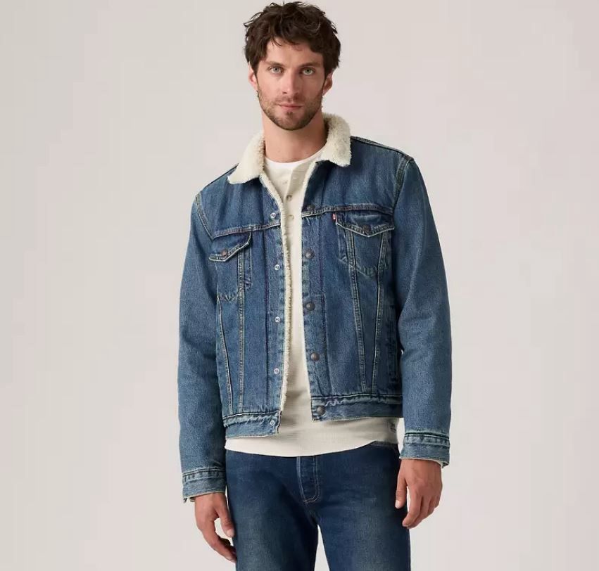 Levi Relaxed Fit Sherpa Trucker Jacket