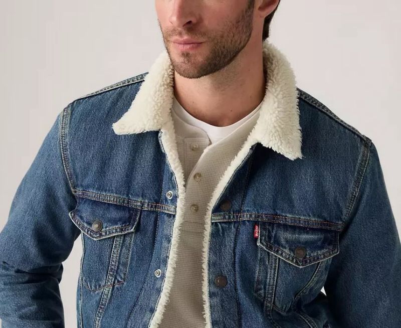 Levi Relaxed Fit Sherpa Trucker Jacket