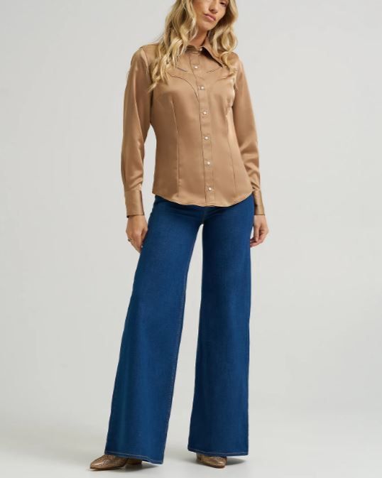 Wrangler x Lainey Wilson Glam Satin Western Snap Shirt