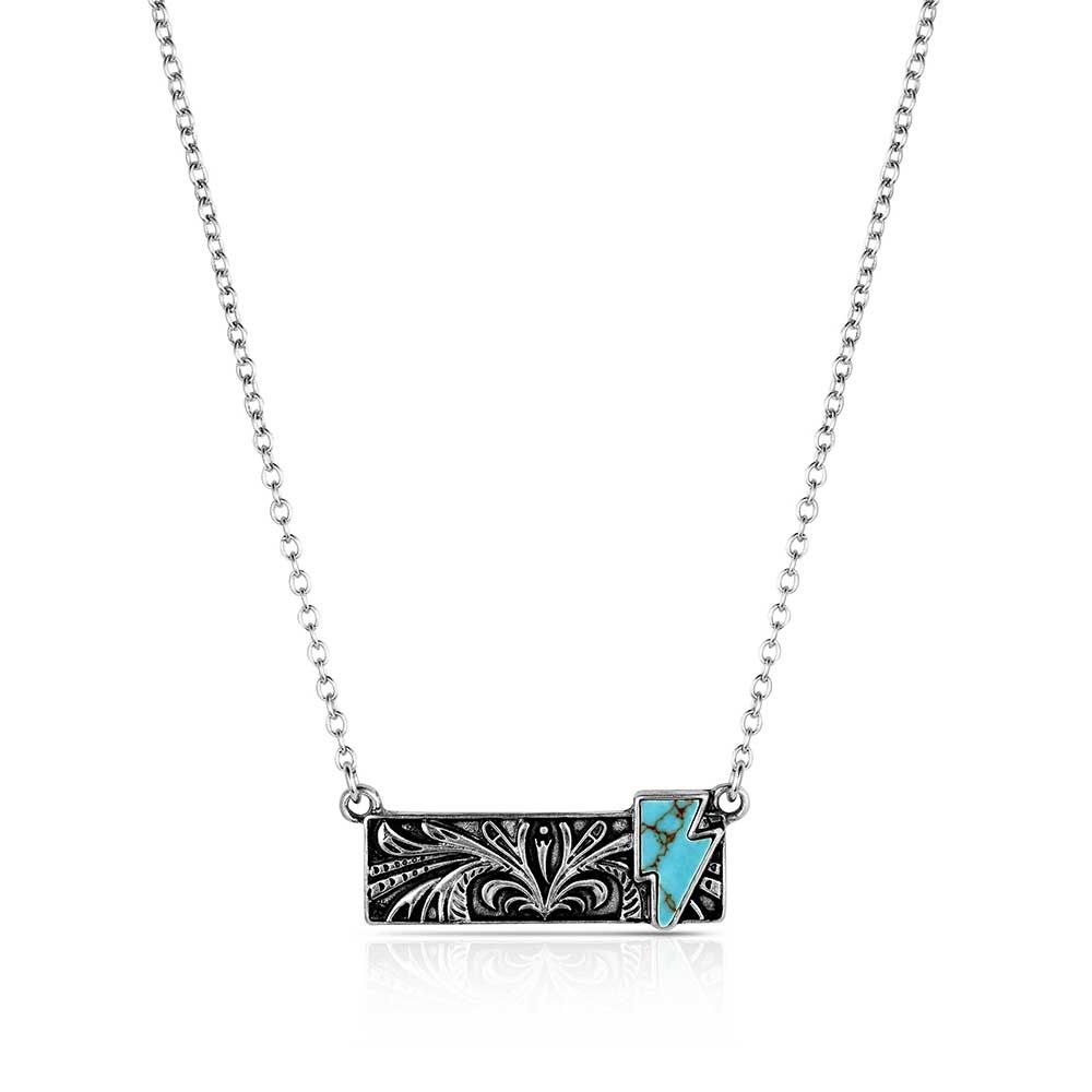 Blue Northern Bar Necklace