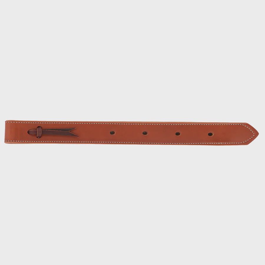 Double Stitched Skirting Leather Off Billet Chestnut, Color: Chestnut