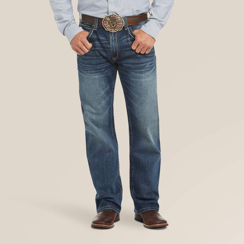 The Preston - Men's Ariat M4 Low Rise Stretch Boot Cut Jean