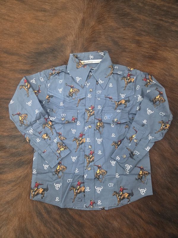 Vintage Bronc Long Sleeve Western Shirt
