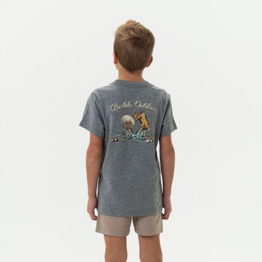 YOUTH TEE-Various Logos &amp; Colors!, Colour: COWBOY UP - SS - DARK HEATHER GREY, Size: XS