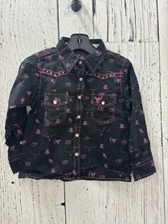 Pink &amp; Black Branding Irons Western Shirt